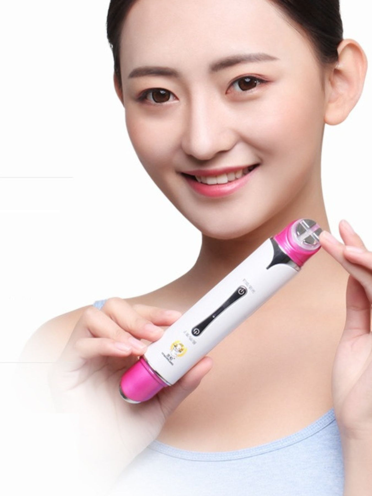 White Trendsi multifunctional beauty device with multiple attachments for skincare and facial treatments.