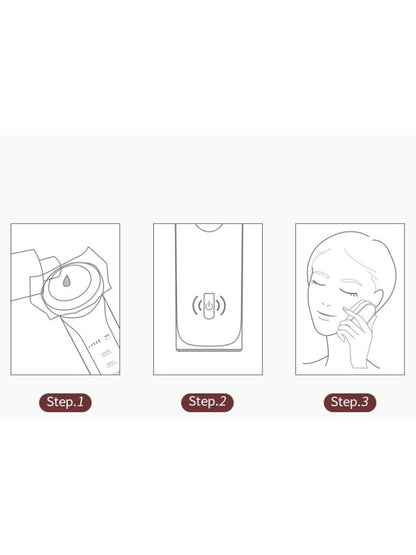White Trendsi multifunctional facial beauty device with multiple treatment heads for skincare and facial rejuvenation.