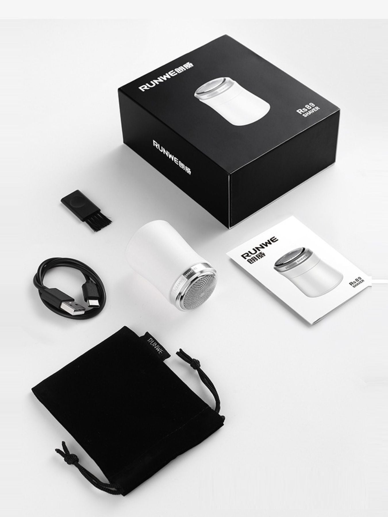 White Trendsi painless electric hair remover with compact design and smooth surface for easy handling and hair removal.