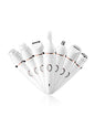 White Trendsi painless multifunctional hair removal epilator with multiple attachments for smooth skin removal.