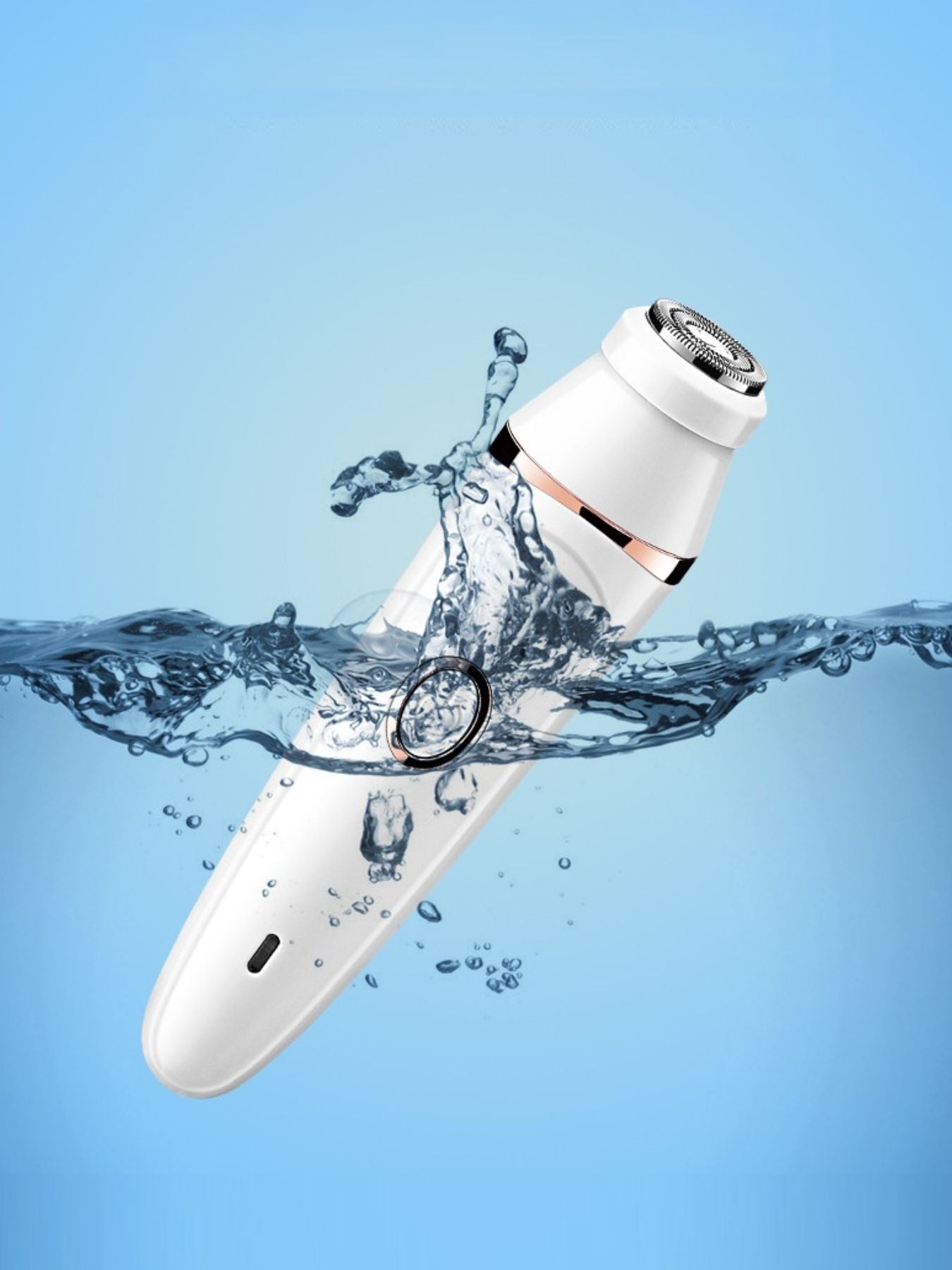 White Trendsi painless multifunctional hair removal epilator with multiple attachments for efficient, gentle hair removal at home.
