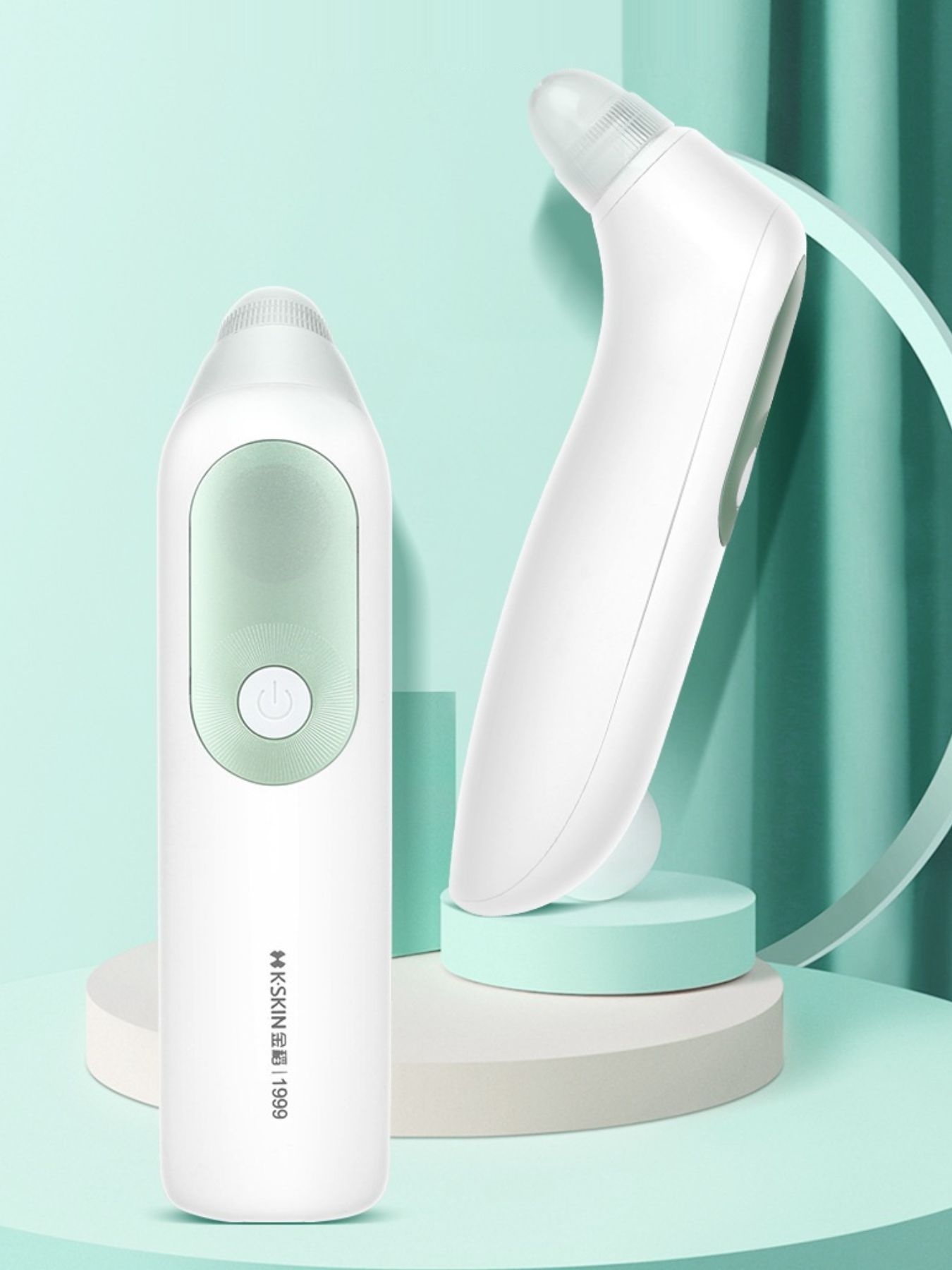 White painless pore vacuum blackhead extractor from Trendsi, designed for gentle blackhead removal and skincare.