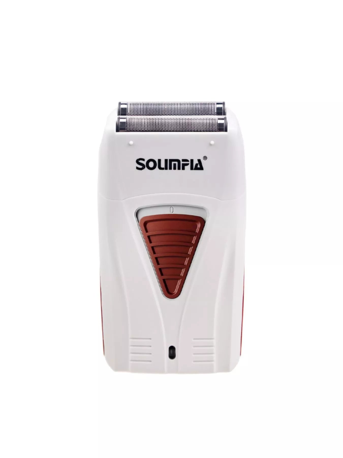 White portable electric foil shaver by Trendsi with compact design, perfect for easy grooming on the go.
