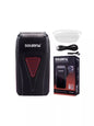White portable electric foil shaver by Trendsi with a compact design and rechargeable battery for easy grooming.