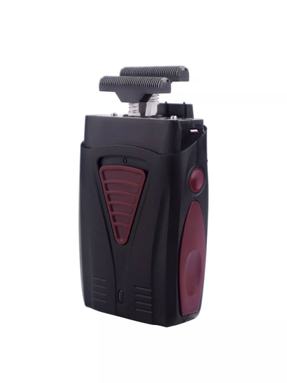 White portable electric foil shaver by Trendsi, compact design with foil head for close shaving on the go.