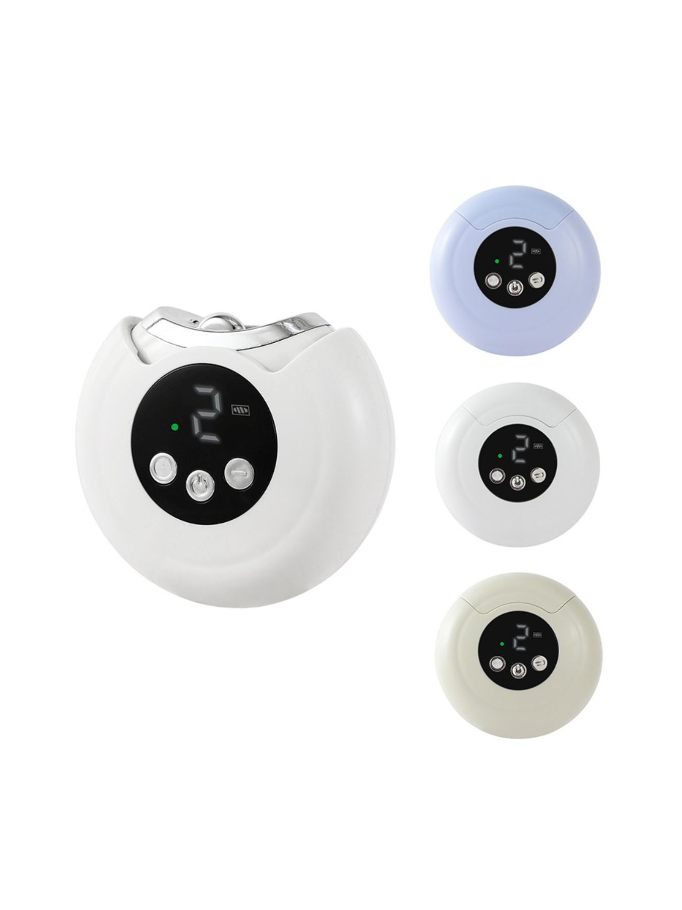 White portable electric nail buffer polisher by Trendsi, compact design for smooth, shiny nails.