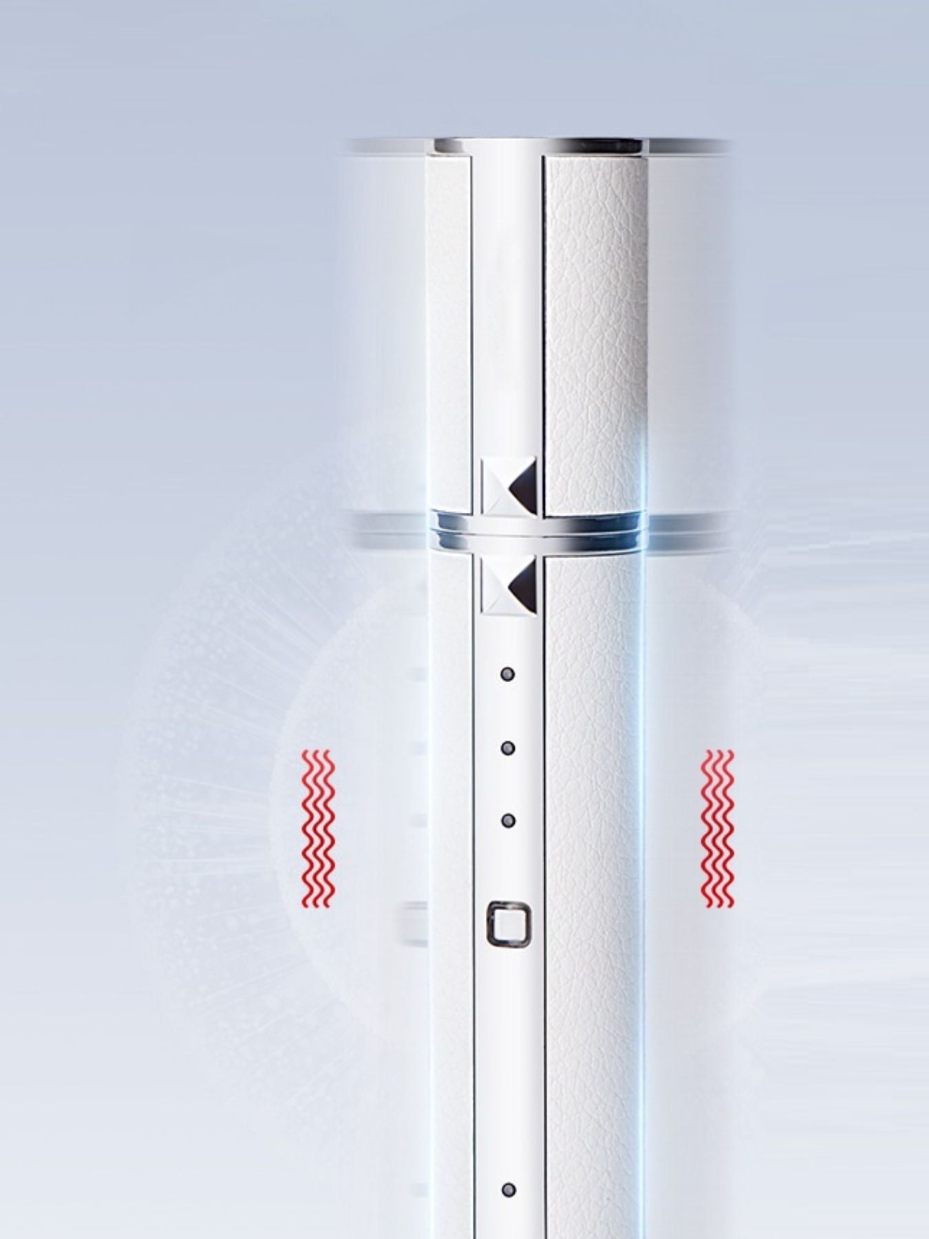 White portable facial beauty device by Trendsi, compact design for skincare, shown on a clean surface.