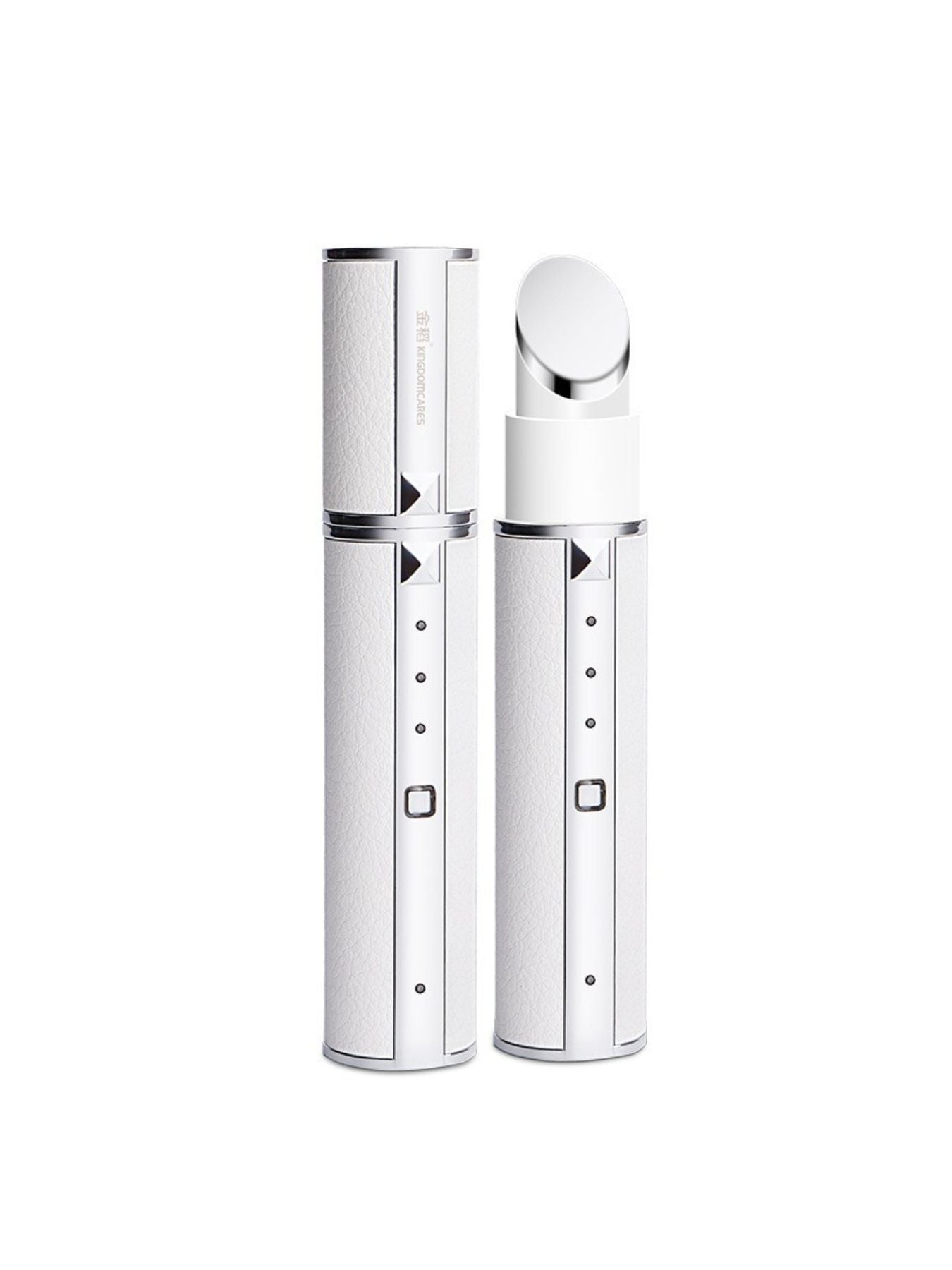 White portable facial beauty device from Trendsi, compact and lightweight for skincare on the go.
