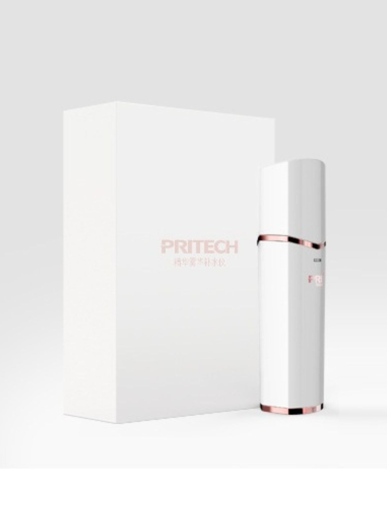 White portable facial steamer beauty device by Trendsi, compact and lightweight for easy skincare use.
