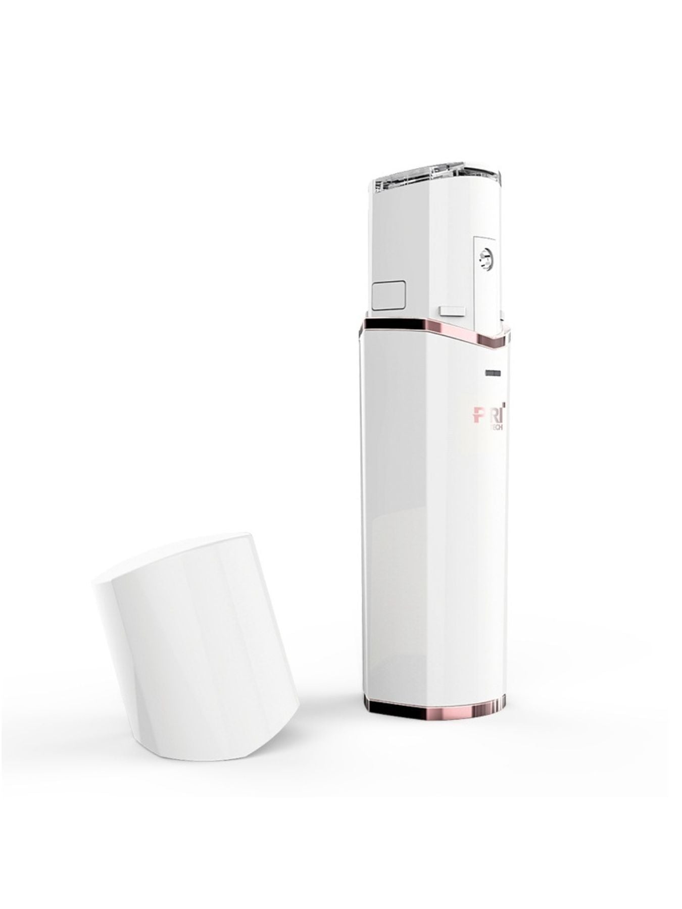 White portable facial steamer beauty device by Trendsi with a compact design for skincare and facial hydration.