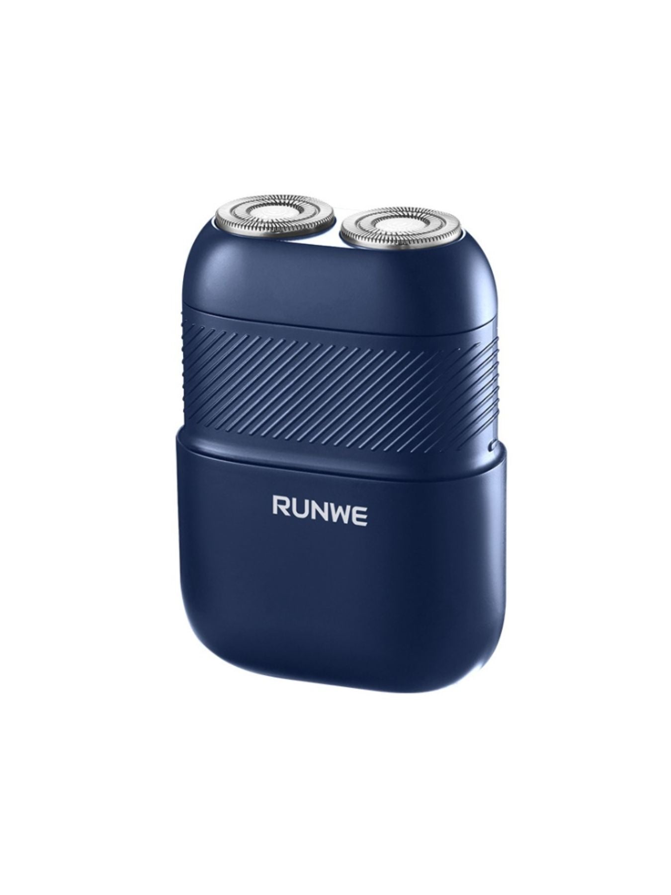 White portable mini electric shaver by Trendsi, compact design with a sleek handle suitable for travel grooming.