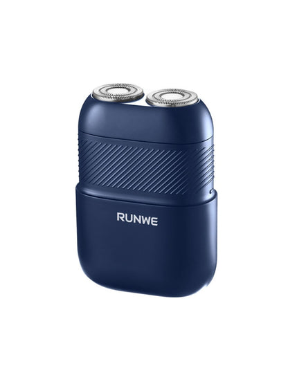 White portable mini electric shaver by Trendsi, compact design with a sleek handle suitable for travel grooming.