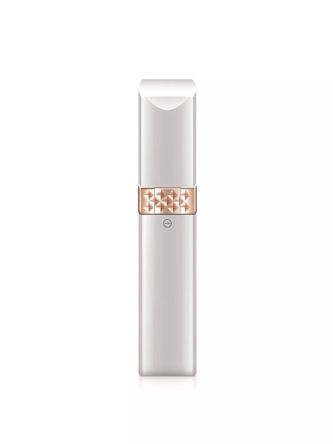 White portable nose hair trimmer by Trendsi, compact design with a sleek body, ideal for precise facial grooming.