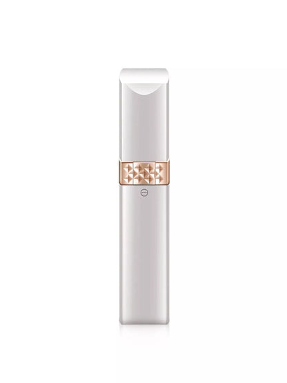White portable nose hair trimmer by Trendsi, compact design with a sleek body, ideal for precise facial grooming.