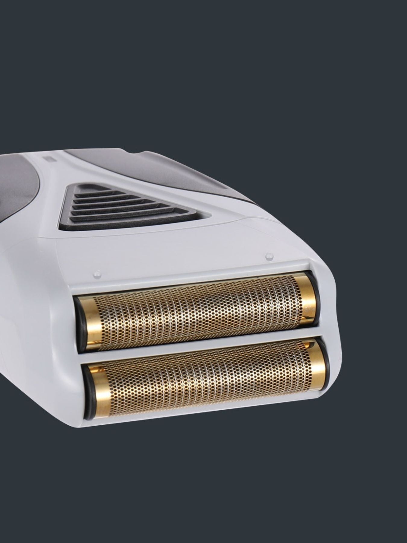 White waterproof foil shaver by Trendsi with a sleek design, ideal for wet and dry grooming.