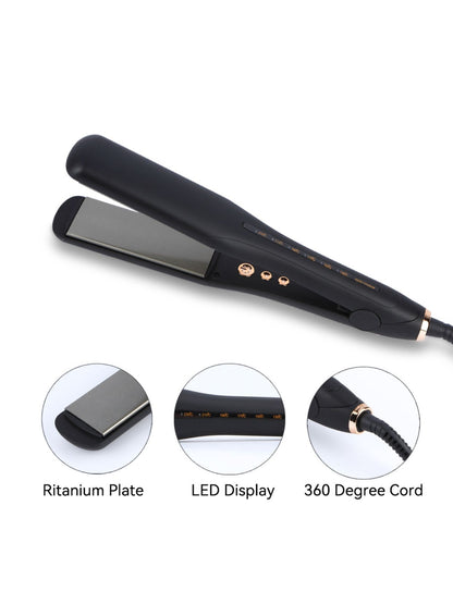 Trendsi adjustable temperature hair straightener with North American plug, sleek design, and ceramic plates for smooth styling.