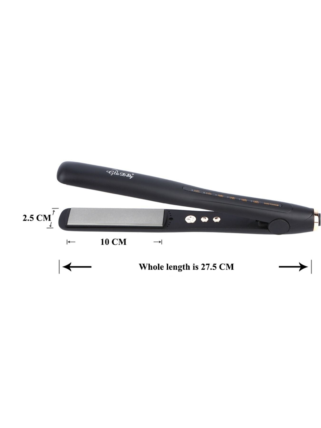 Trendsi adjustable temperature hair straightener with North American plug, featuring ceramic plates for smooth styling.