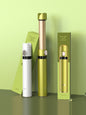 Yellow and green portable hair curling iron from Trendsi, compact design for easy styling on the go.