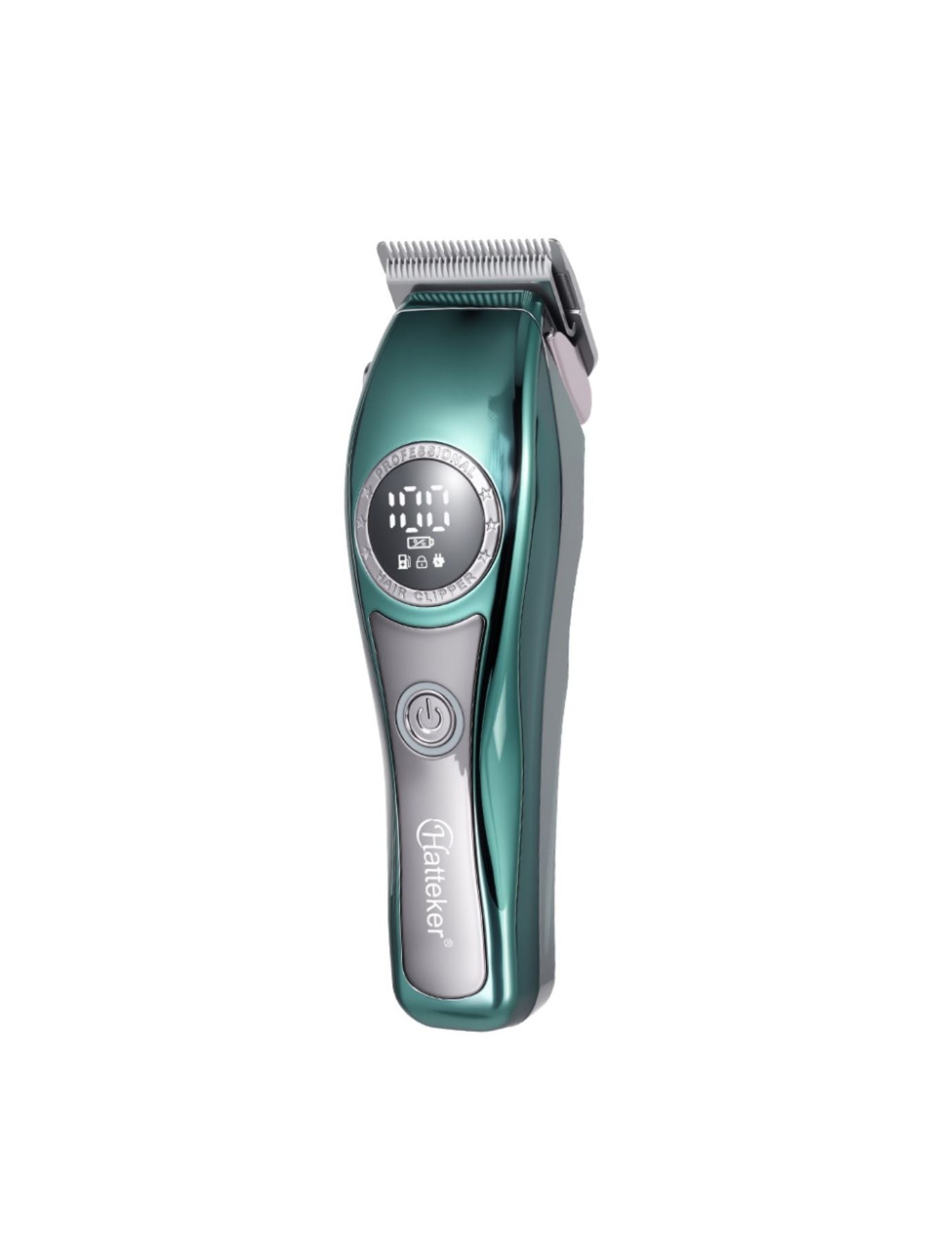 Yellow cordless hair clipper from Trendsi with a sleek design, ideal for easy and precise hair trimming.
