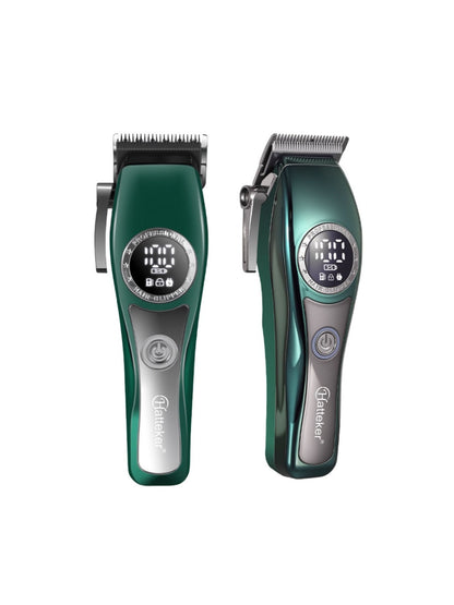 Yellow Trendsi cordless hair clipper with a sleek design, featuring adjustable blades and ergonomic grip for easy hair trimming.