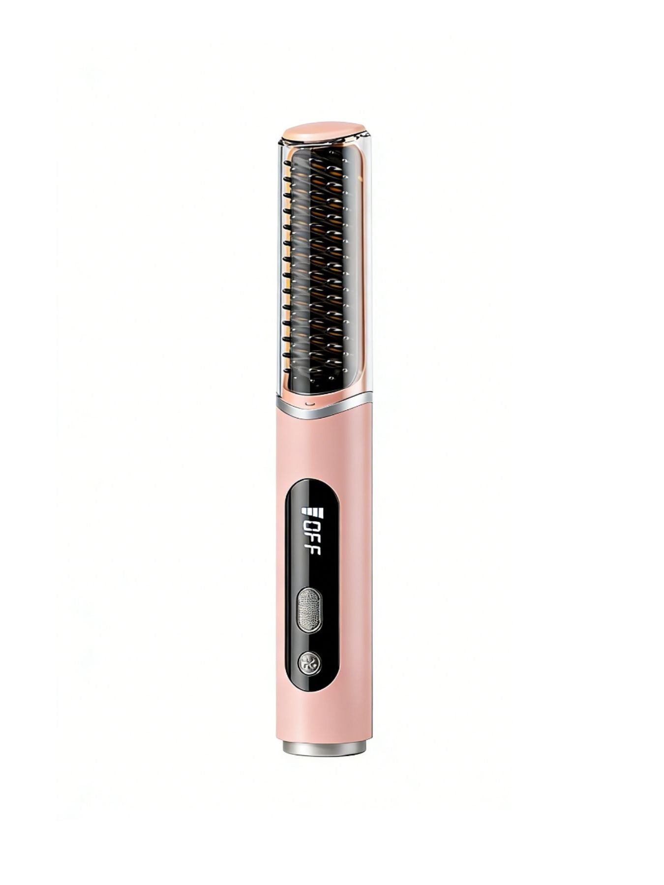 Yellow Trendsi fast heating hair straightening comb with ceramic plates for smooth, sleek hair styling.