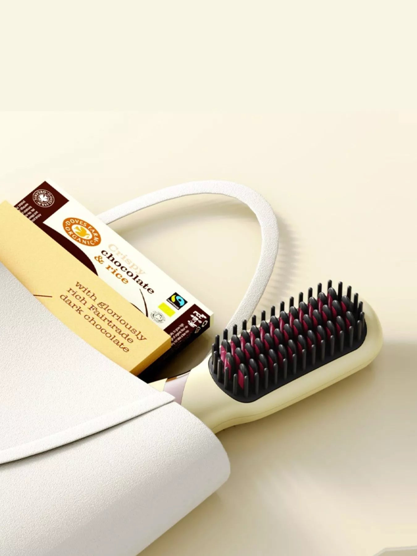 Yellow Trendsi heated hair straightening comb with a sleek design, ideal for smooth, straight hairstyles.